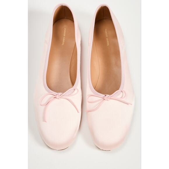 Mansur Gavriel Dream Ballerina Flats in Rose Satin 38.5 - Picture 3 of 8
